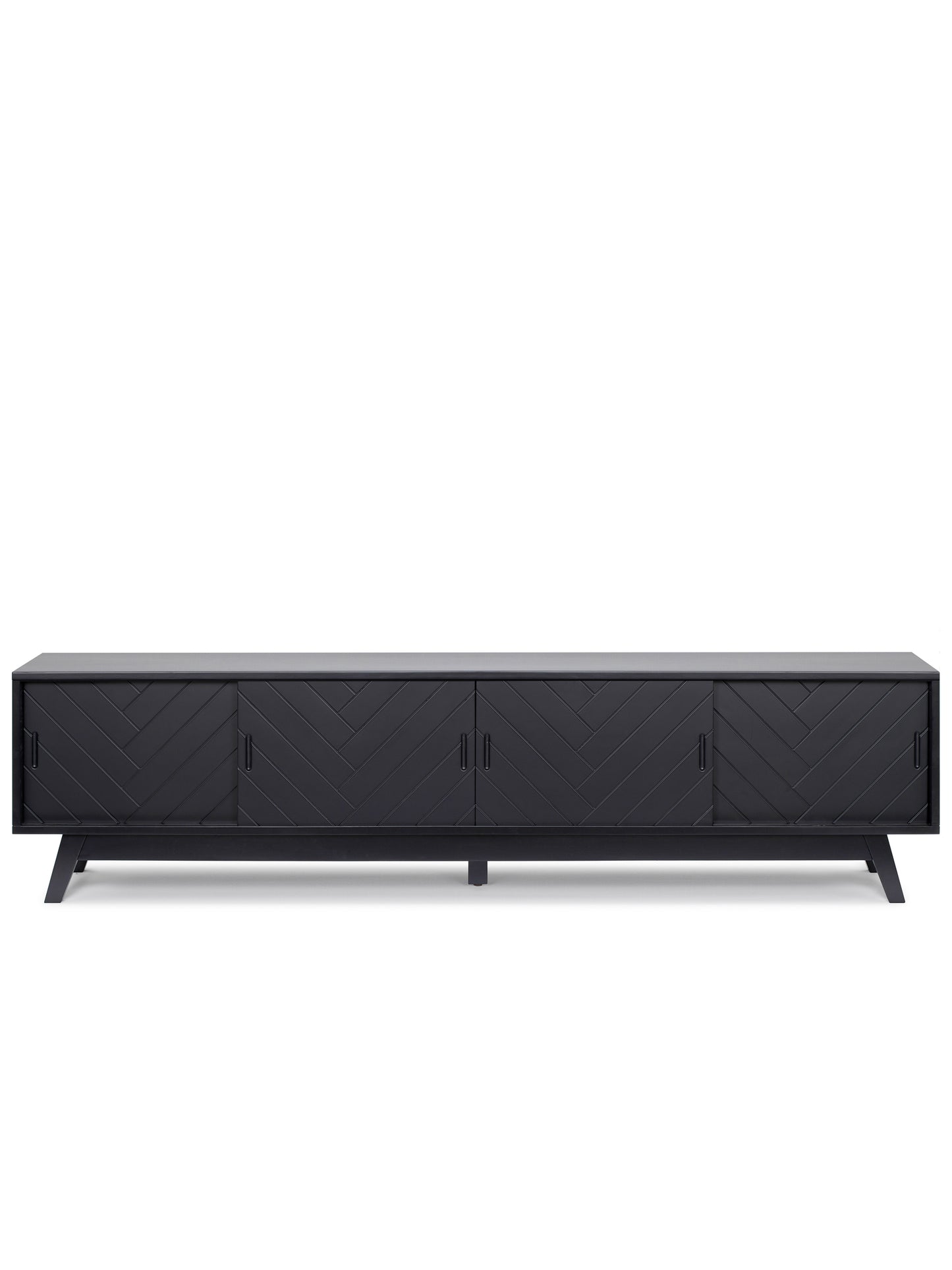 Herringbone TV Stand Low