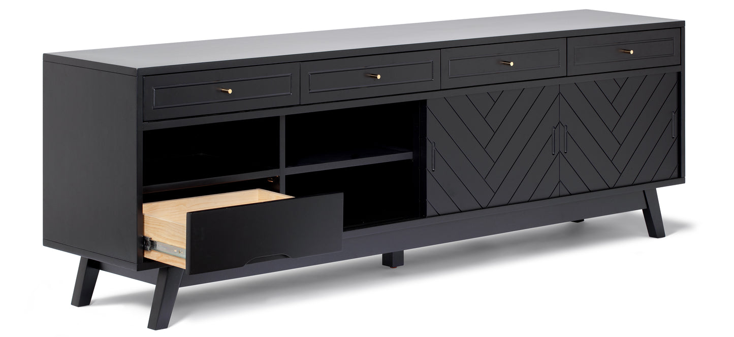 Herringbone High TV Stand