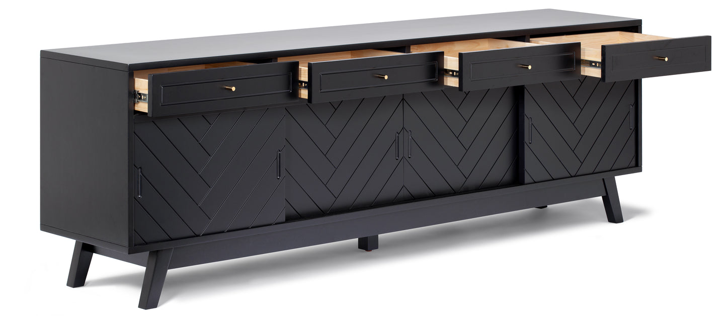 Herringbone High TV Stand