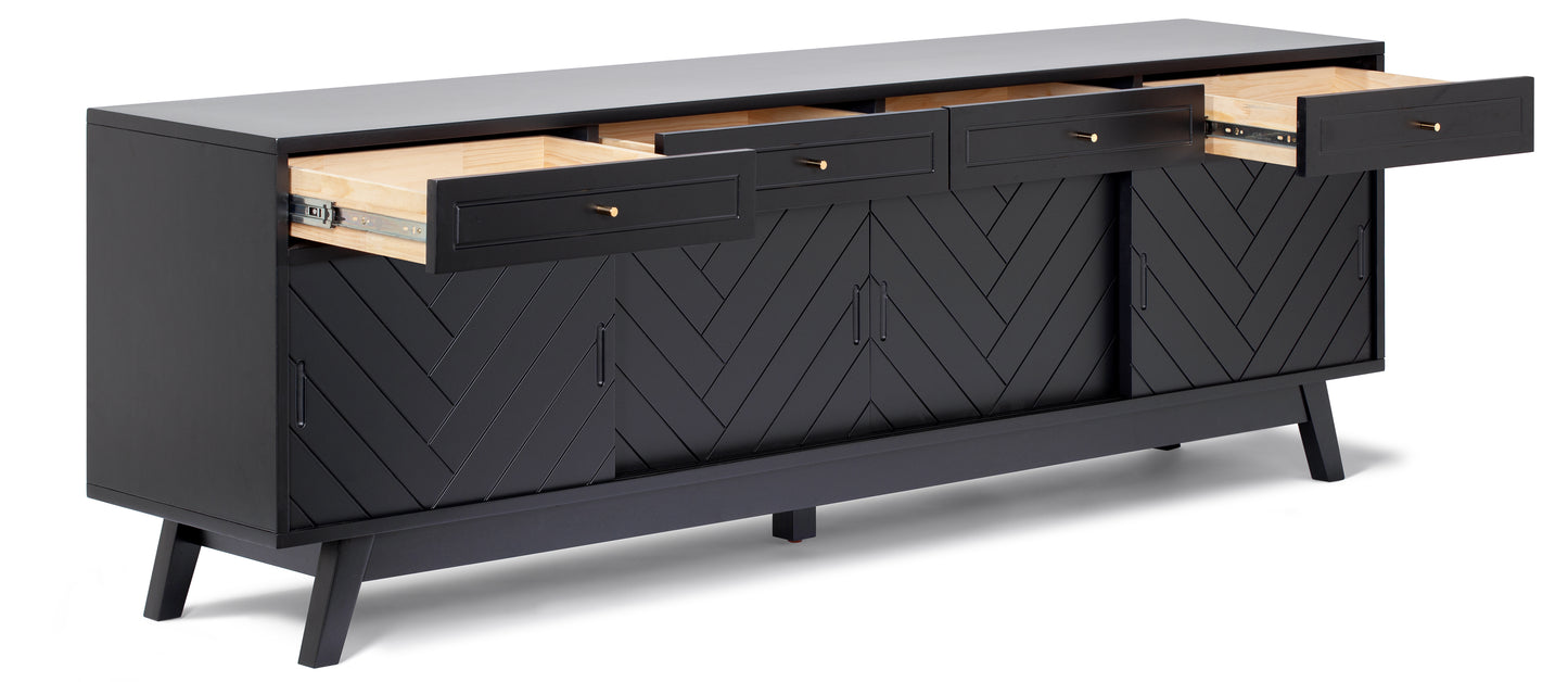 Herringbone High TV Stand