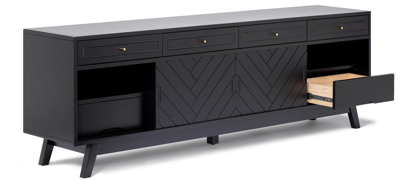 Herringbone High TV Stand