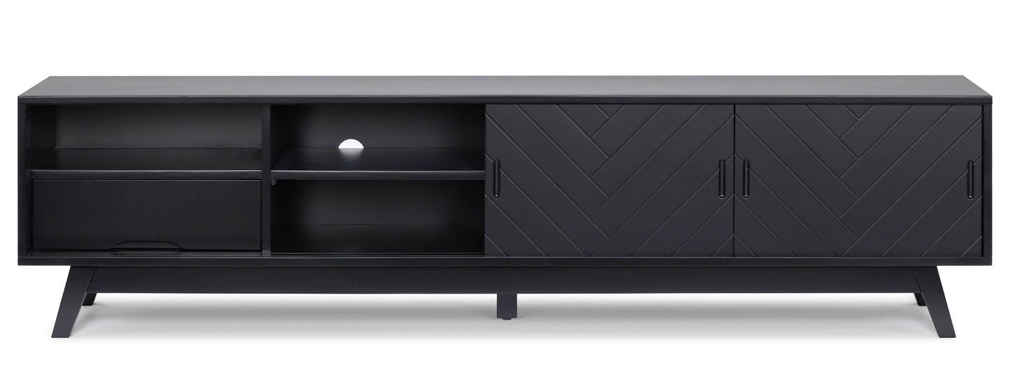 Herringbone TV Stand Low