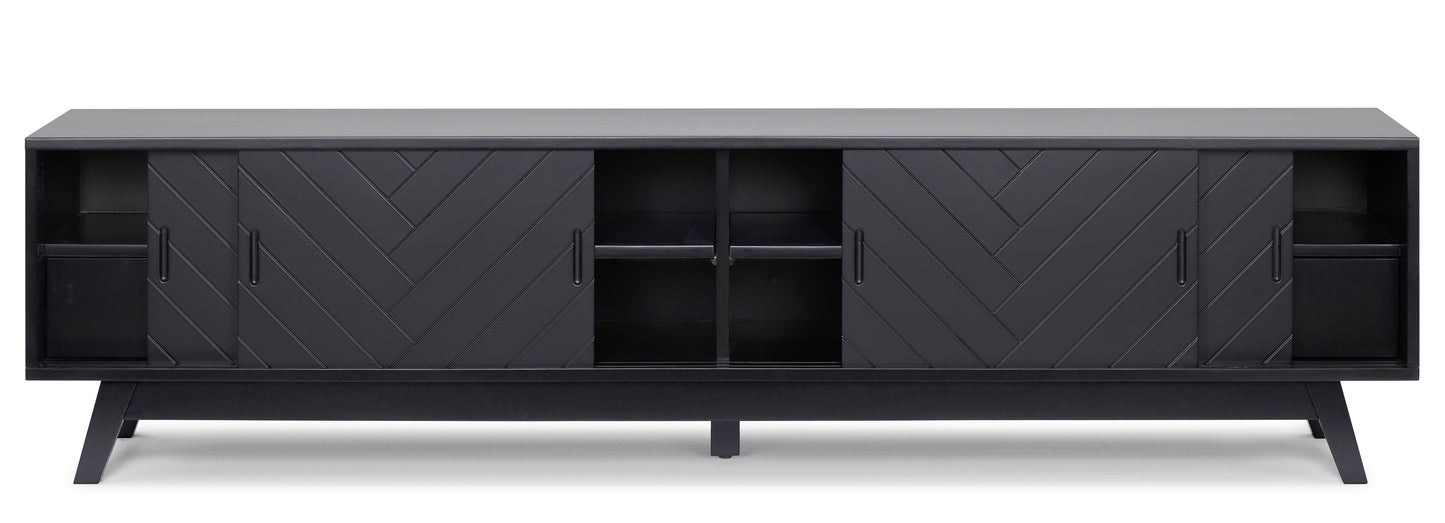 Herringbone TV Stand Low