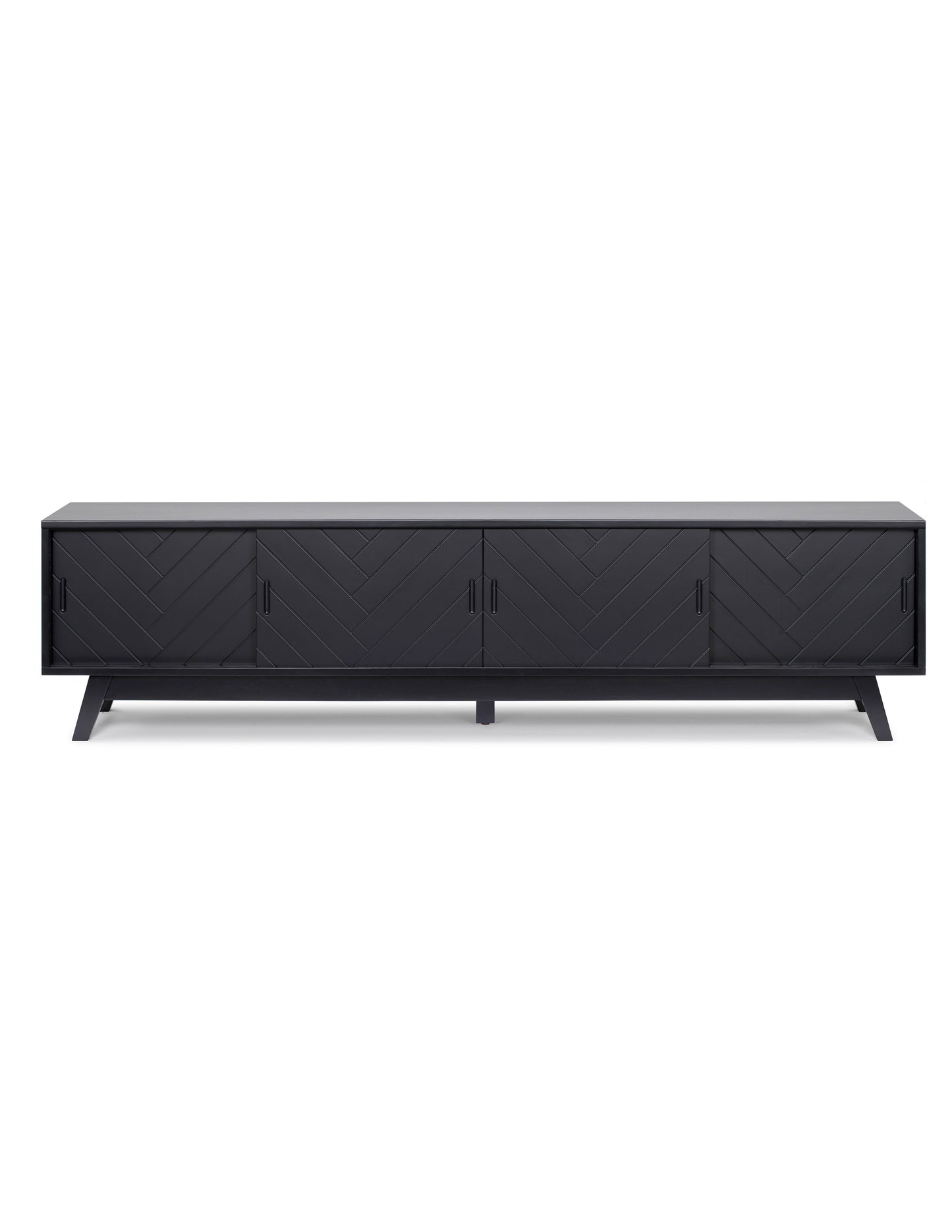 Herringbone TV Stand Low