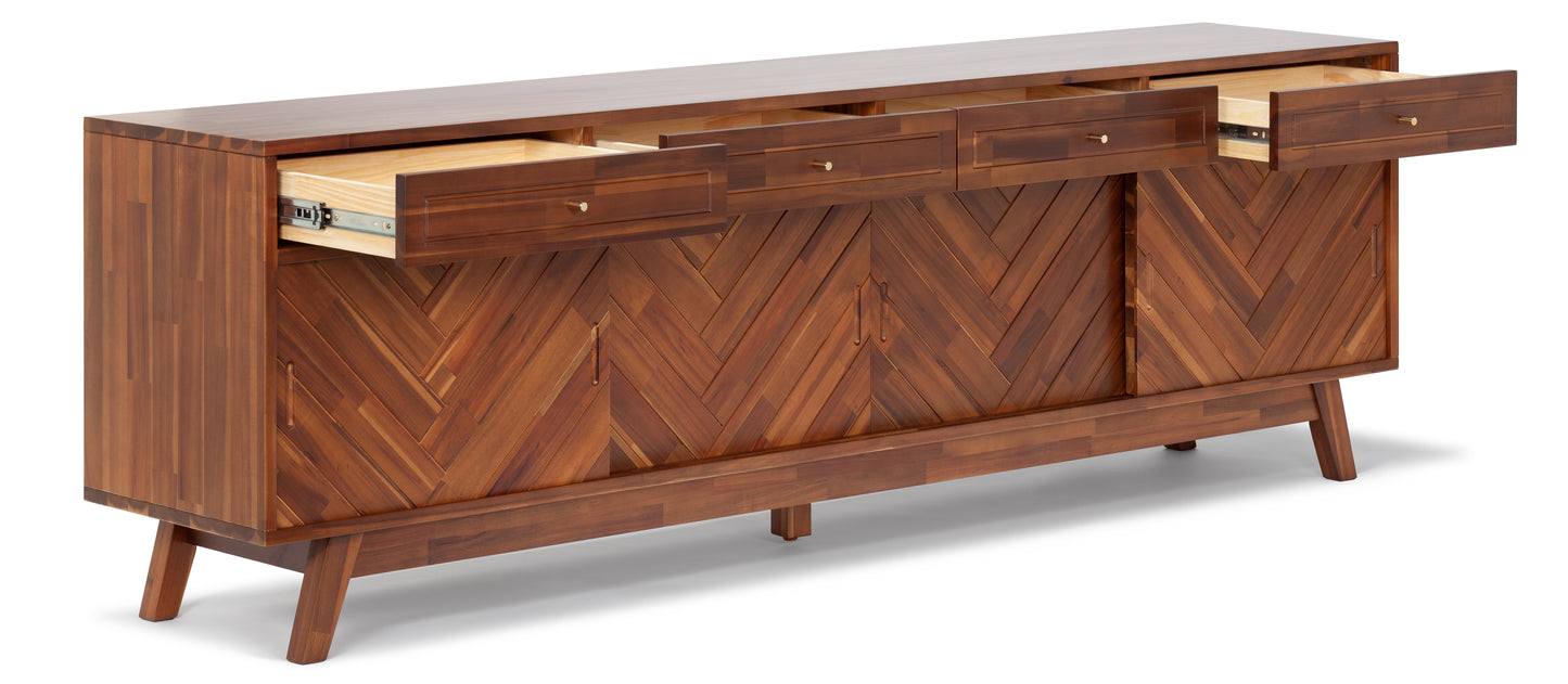 Herringbone TV Stand High