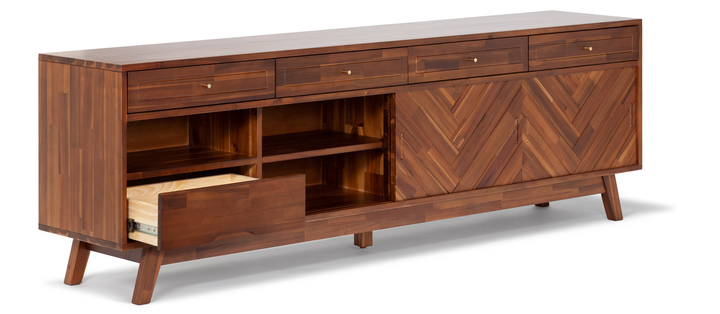 Herringbone TV Stand High