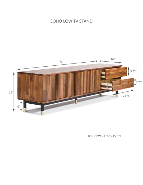 Soho Low TV Stand